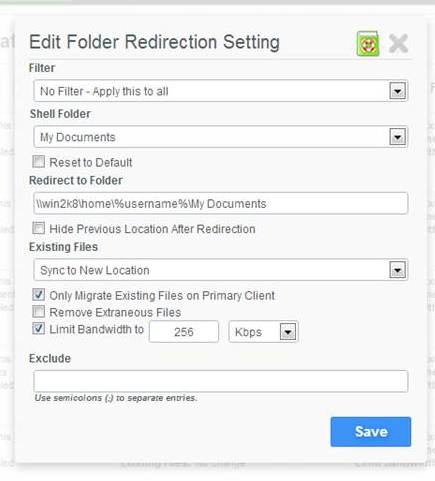 folder redirection